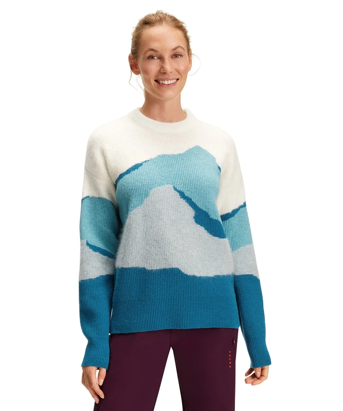 FALKE Women's Sweater-37379 Sweater, Lagoon, XXL - Image 1