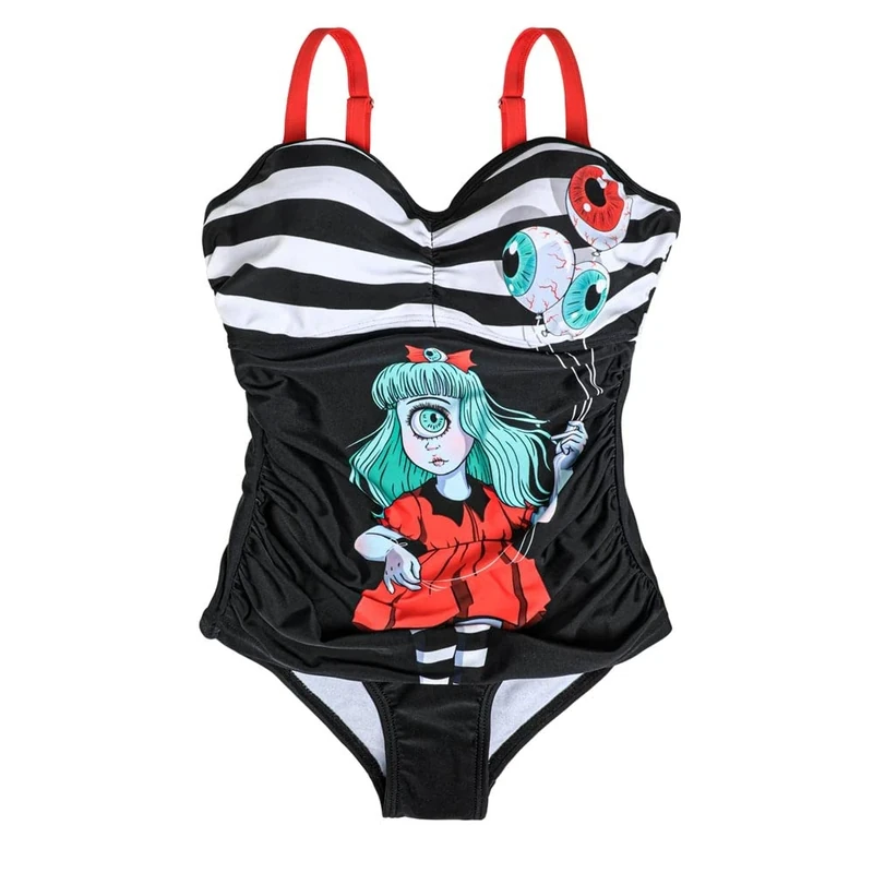 Hot Chocolate Design Cyclop Women's Swimwear One Piece Multicoloured 3XL - Image 1