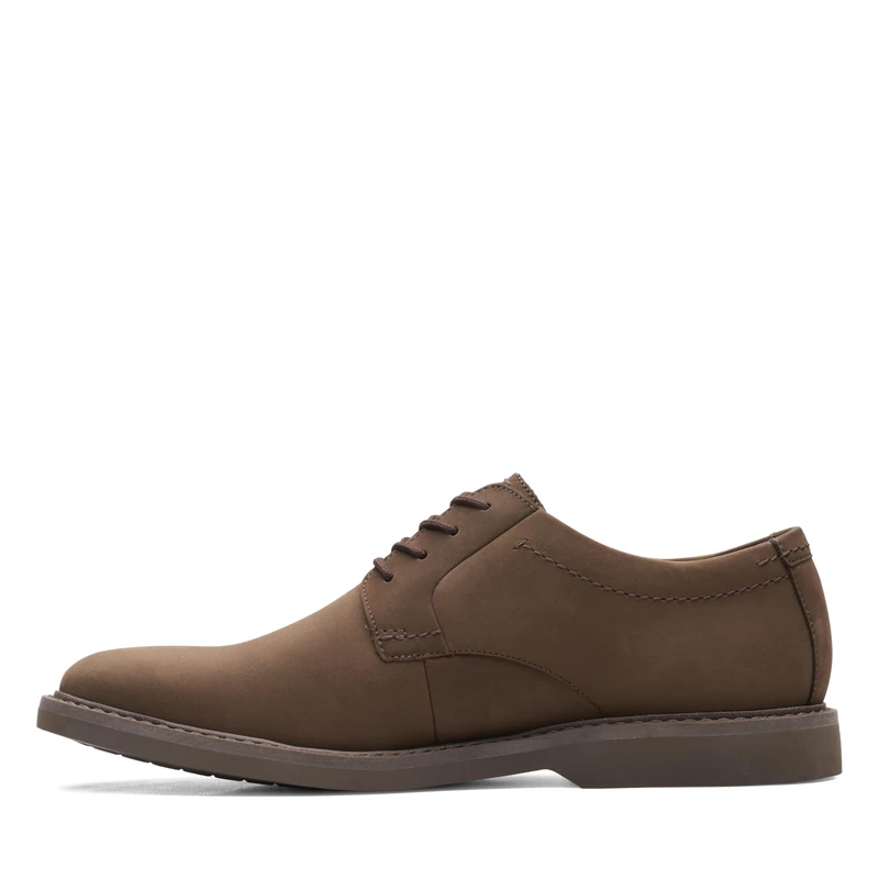 Clarks AtticusLTLoGTX Mens Dark Brown Nub, 7.5