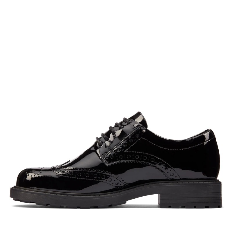 Clarks Orinoco2 Limit Womens Black Pat, 4