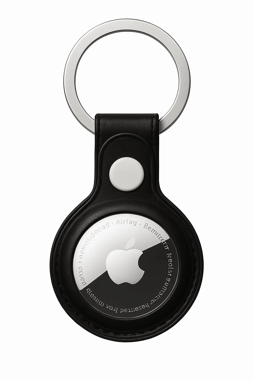 Leather AirTag Keyring Case For Apple Airtag Holder Protective Leather Case Tracker Cover with Holder Airtag Key Ring Compatible with Apple New AirTag Dog Collar