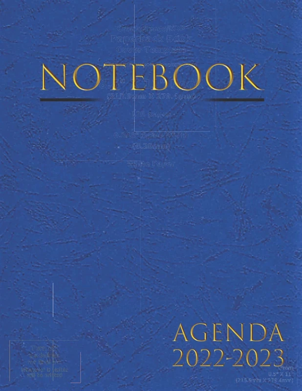 2022-2023 Planner Notebook: Bleu Cover | 24 Months Agenda Planner | 2-Year Large Monthly Planner Academic Schedule Organizer Logbook ...