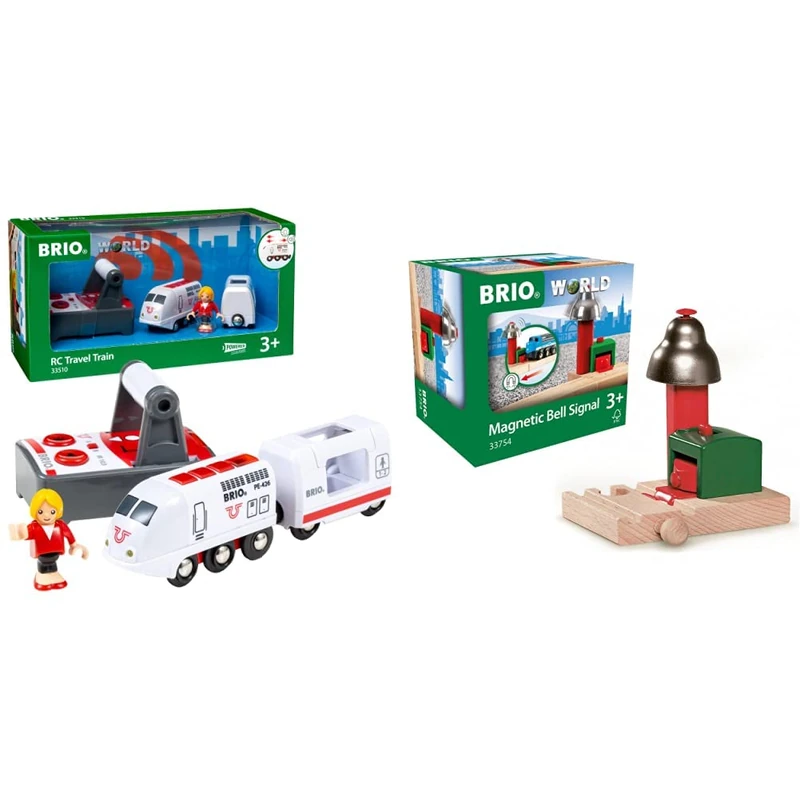 BRIO World Remote Control Travel Train Set with Accessories