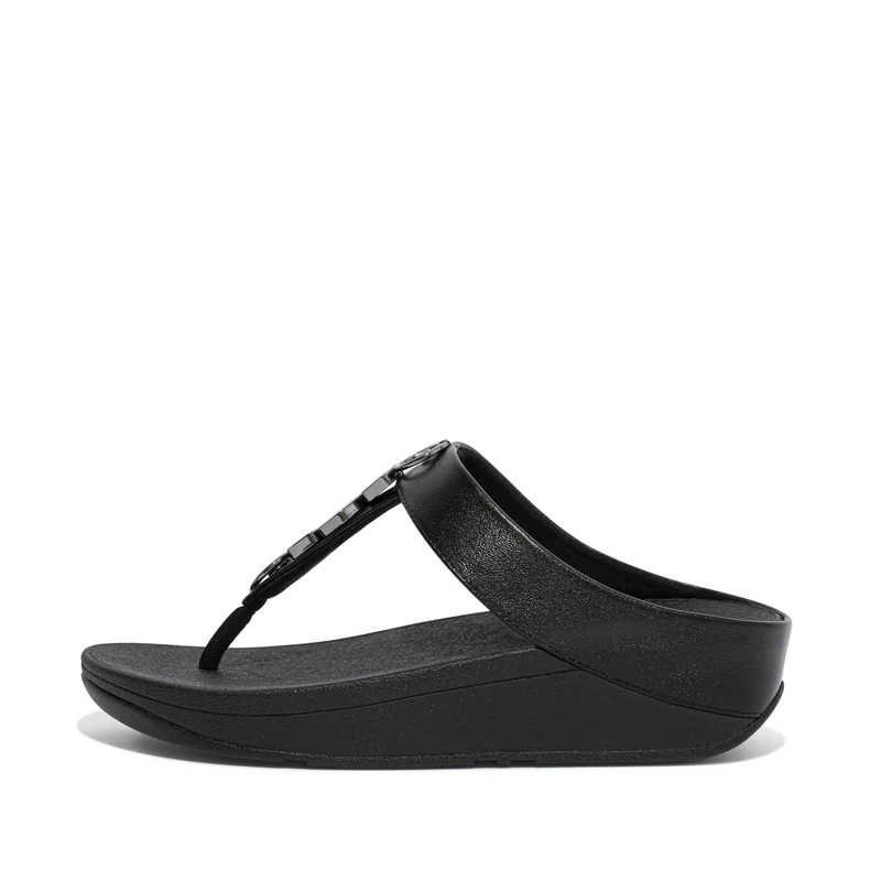 Fitflop FINO STONE TRIM TOE-POST SANDALS