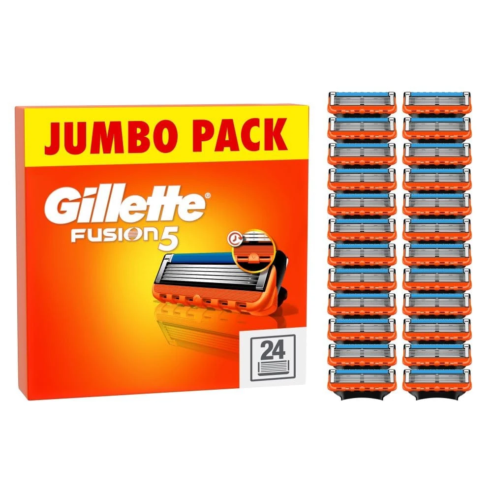 Gillette Fusion5 Razor Refills for Men, Razor Blades Men with Lubrastrip for a Close Shave, Compatible with Razors