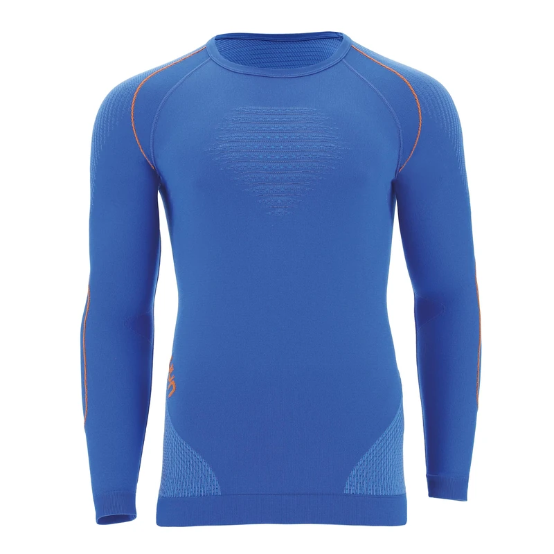 UYN U100006 EVOLUTYON UW LG_SL. T-shirt Men's Lapis Blue/Blue/Orange Gloss M