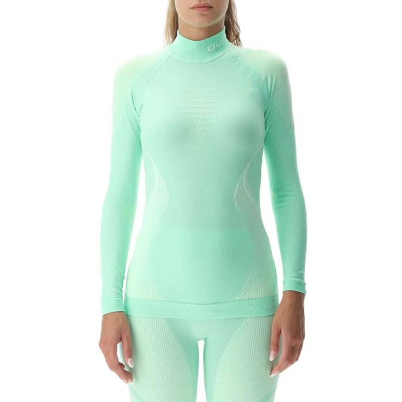 UYN U100038 EVOLUTYON UW LG_SL TURTLE NECK T-shirt Women's Light green/white/white XL