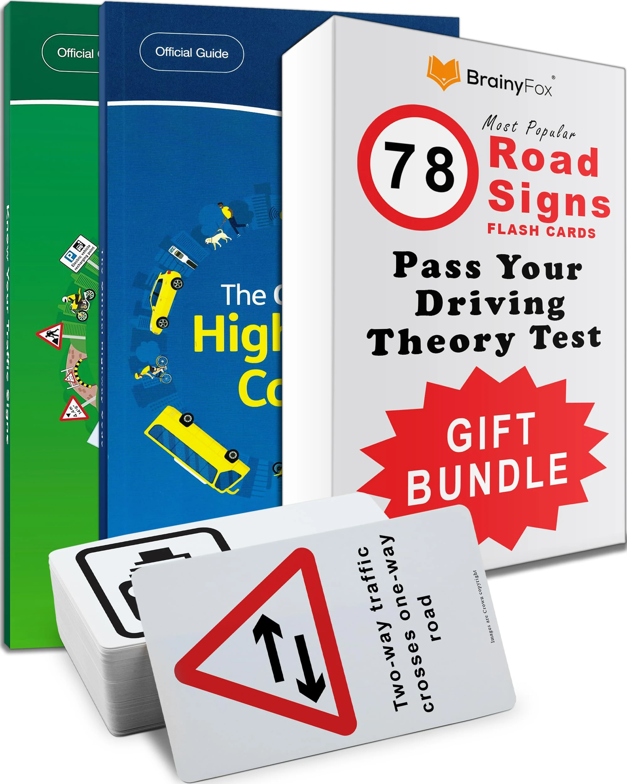 2025 Driving Theory Test Kit: Includes The Official Highway Code 2025 Book UK, Know Your Traffic Signs Book & 78 Road Signs Flash Cards. 16th, 17th, 18th Birthday Gifts for Teenagers Girls & Boys