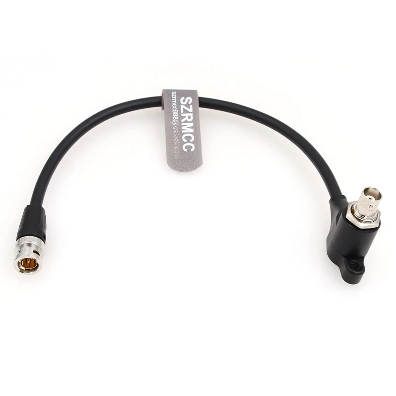 SZRMCC SDI Protector Cable 12G 6G HD SDI BNC Surge Overvoltage Circuit Protector Isolator Video Cable for RED Komodo ARRI Alexa Sony（Black-Straight 50cm）