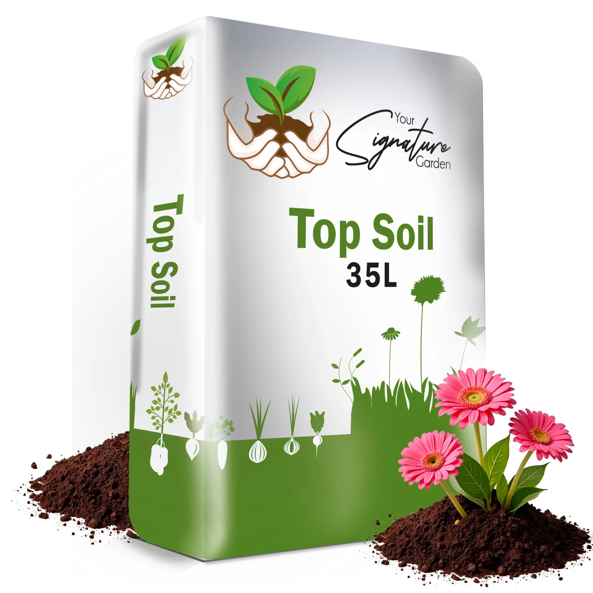Laeto Top Soil 35L – Top Soil for Garden & Landscaping – Premium Garden Soil for Plants, Lawns & Flowers – Rich Organic Soil for Healthy Growth 35 Litres
