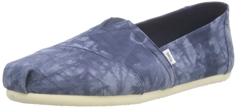 TOMS WOMEN ALPARGATA Navy Tie Dye Woven UK3.5