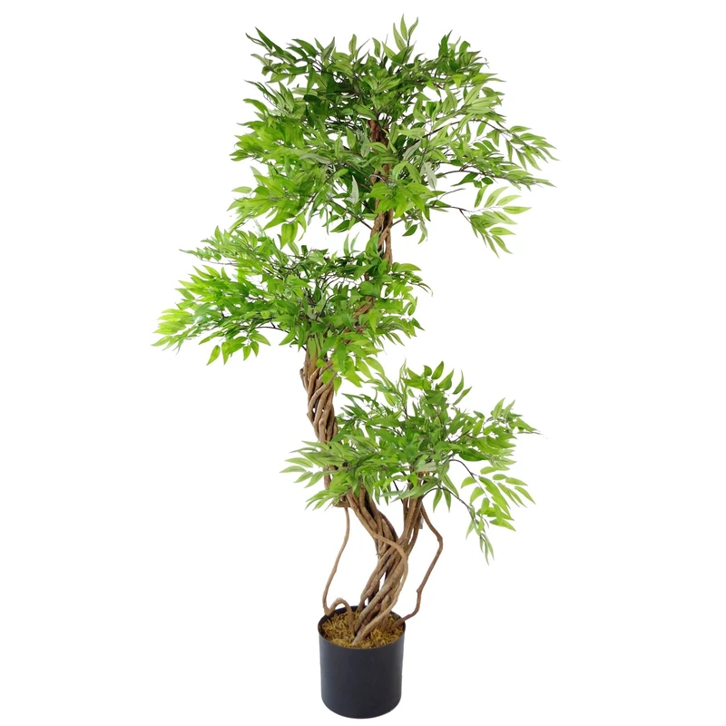 Leaf Design UK Artificial Evergreen Large Trees, 140cm, Japanese