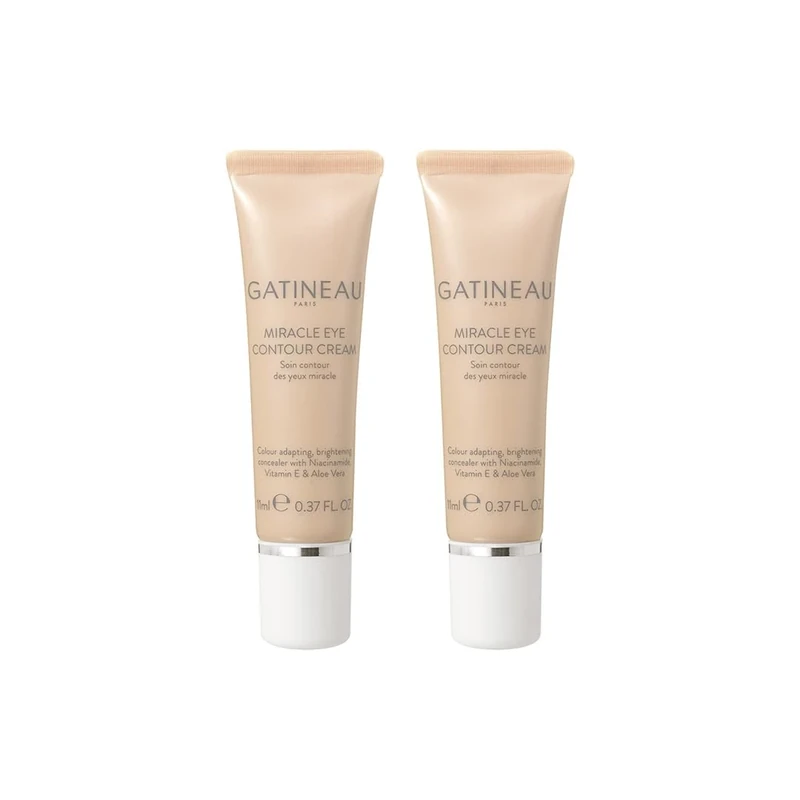 Gatineau - Miracle Eye Contour Cream, Conceal Dark Circles, Hydrating with Hyaluronic Acid & Vitamin E (11ml x 2)