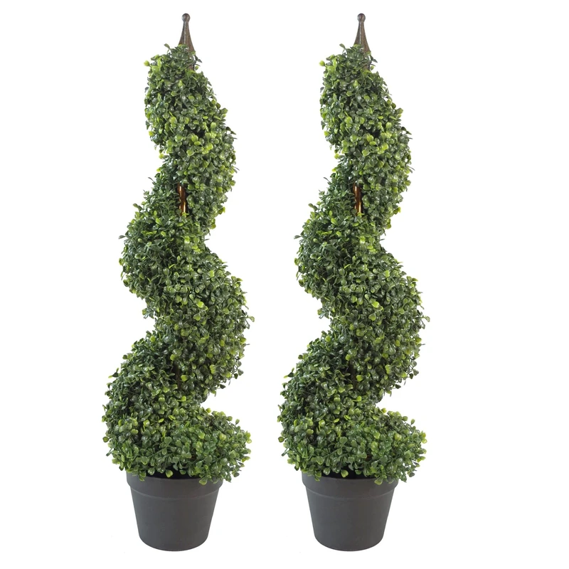 Leaf Design UK Buxus Boxwood Spiral Trees, 90cm, BUXUS