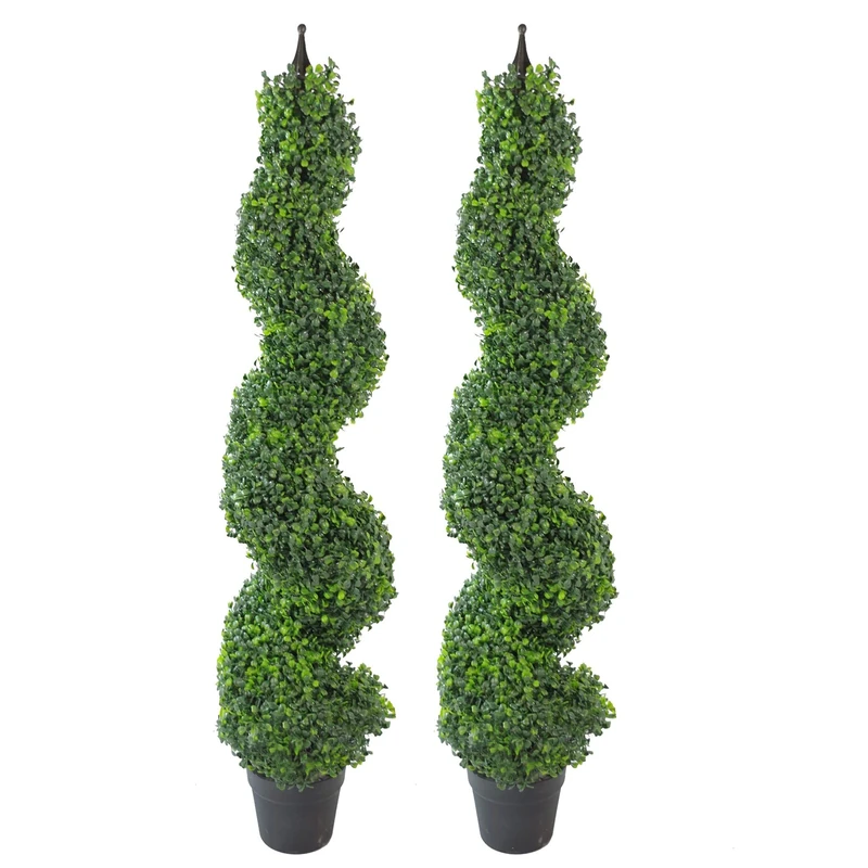 Leaf Design UK Buxus Boxwood Spiral Trees, 120cm