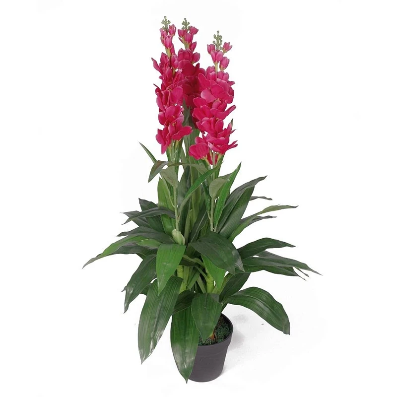 Leaf Design UK Artifical Orchid Plant, 100cm Pink