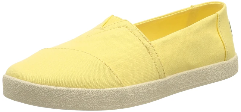 TOMS WOMEN AVALON Banana Yellow Canvas UK4.5