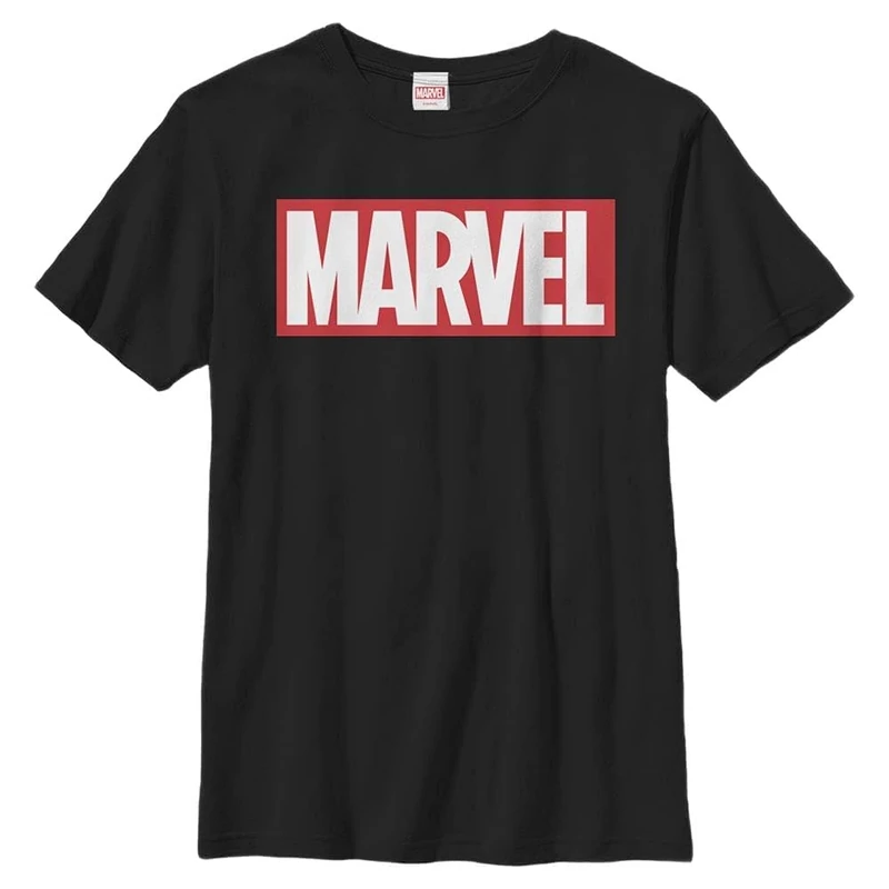Marvel Boy's Brick T-Shirt, Schwarz, S