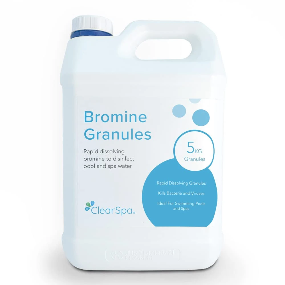ClearSpa Bromine Granules 5kg - Suitable for all Hot Tubs, Swimming Pools and Spas Water
