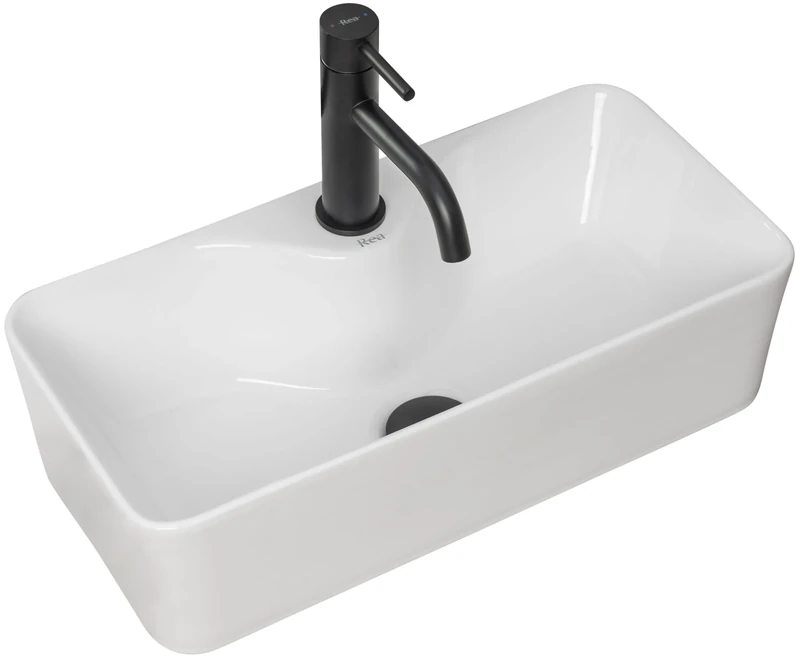 Rea Bathroom Sink Made of Ceramic Mery - White - REA-U0699