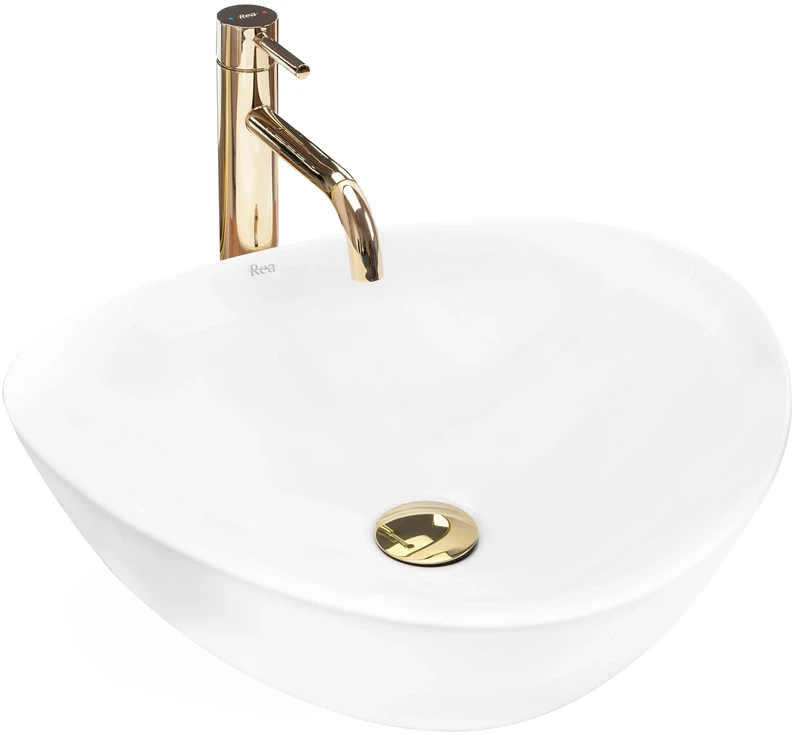 Rea Bathroom Sink Made of Ceramic Andrea - Snow White - REA-U6333
