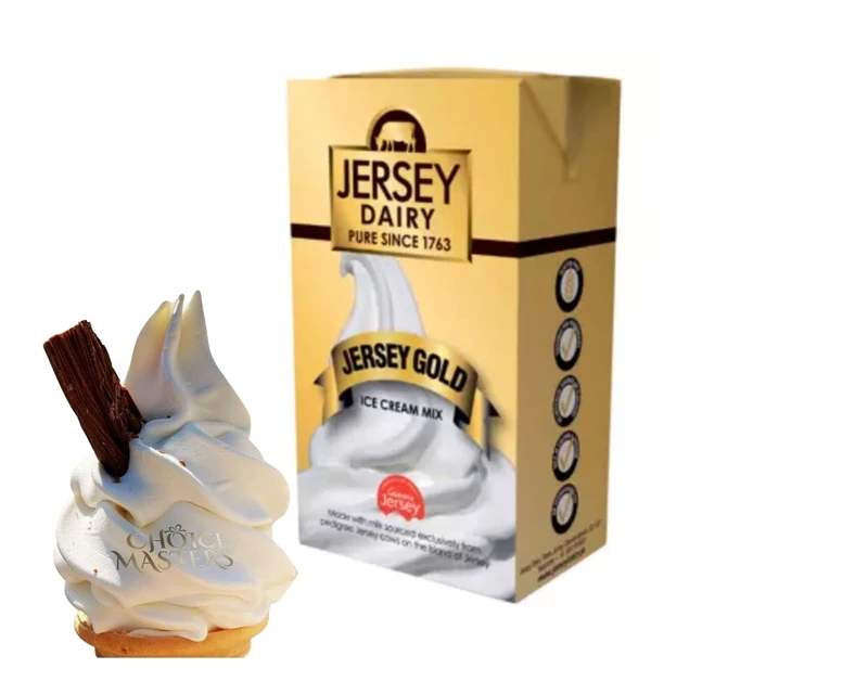 Sync'T Ice Cream Mix - Soft Serve - Jersey Gold Ice Cream Mix- Superior Creamy Taste - Use At Home or Commercially - 1L