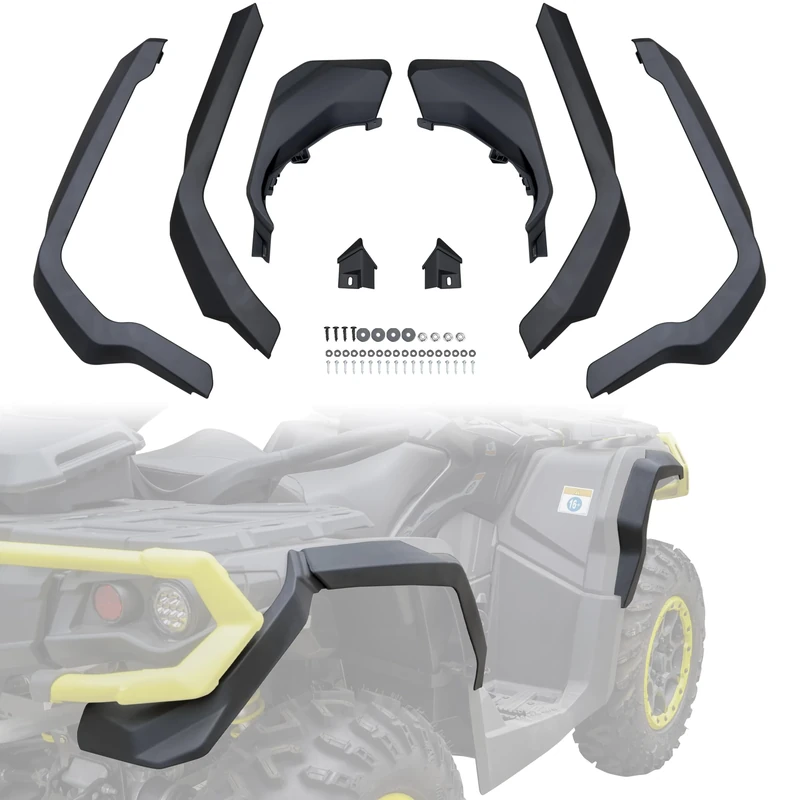 LDETXY Fender Flares for Can Am Outlander, Extended Front & Rear Mud Flaps Mud Guards for Can-Am Outlander 500 570 650 800R 850 1000 Max 2013-2021 Accessorries (Replace #715001764)