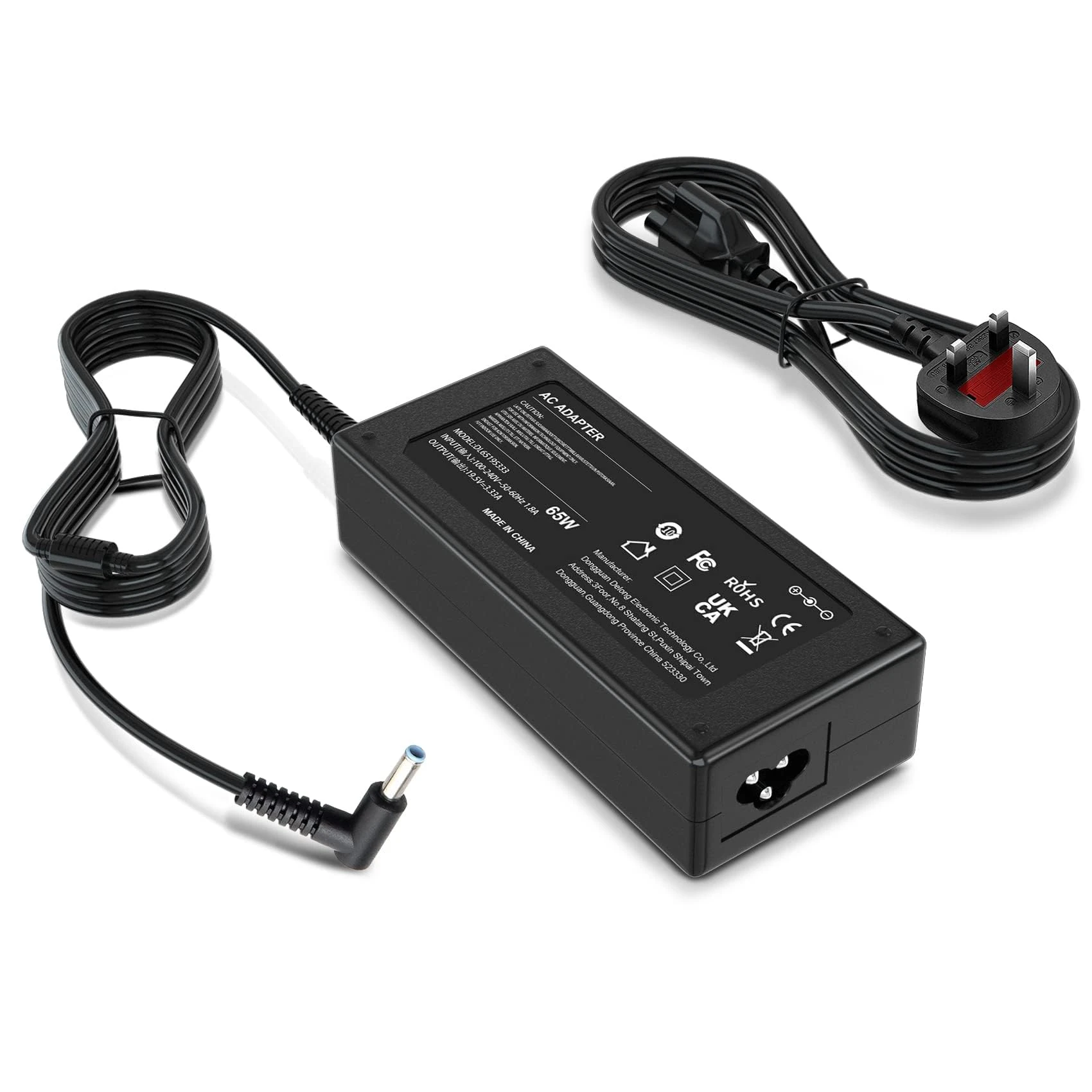 BIUBOTY 65W Laptop Charger Compatible with Elitebook Chromebook Pavilion ProBook Notebook Envy Spectre 250 255 G6 G7 741727-001 AC Adapter Power Cable