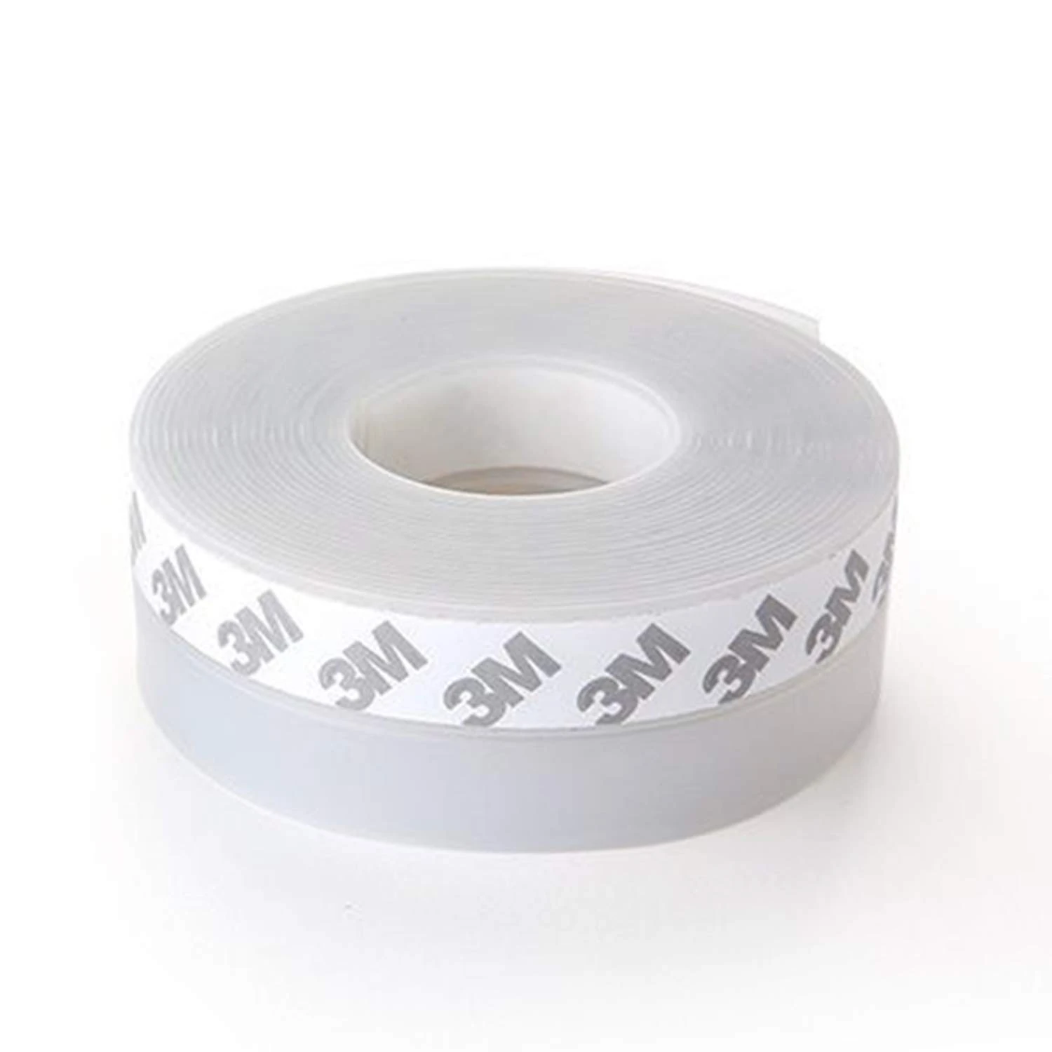 Door Seal Strip, 5M/16ft Window Seal Draught Excluder Tape Self Adhesive Weather Stripping Transparent Silicone Door Bottom Seal Strip Tape for Doors Window Windproof Dust Proof Soundproof (W: 45MM)