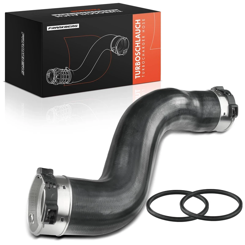 Frankberg 1x Intercooler Turbo Hose Turbo Pipe Left Compatible with C-Class W204 C180 C200 C220 C250 2008-2014 E-Class W212 E200 E220 E250 2009-2016 Replace# 2125280000