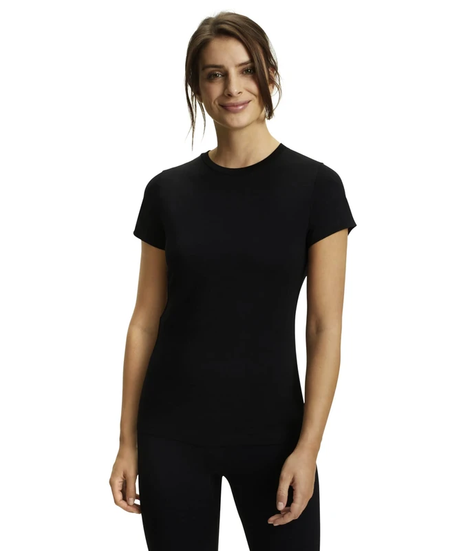 FALKE Women's CORE Sports T-Shirt, Breathable, Black (Black 3008), M (1 Piece) - Image 1