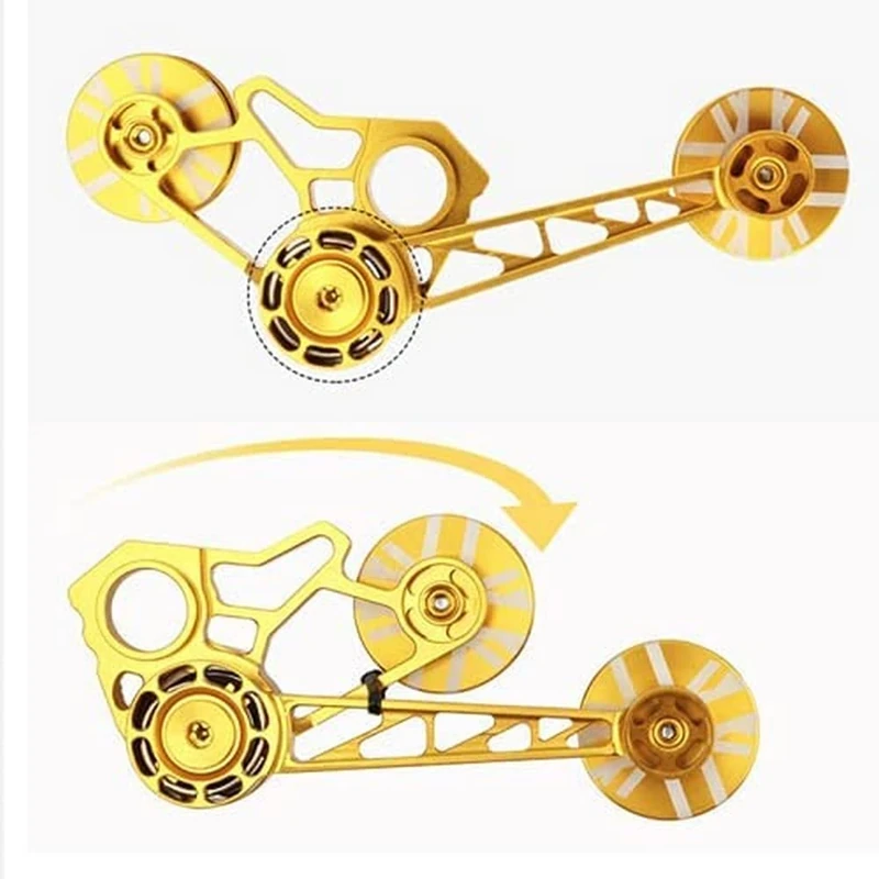 for BROMPTON Chain Tensioner Derailleur Rear Pulley Speed Hub GOLD