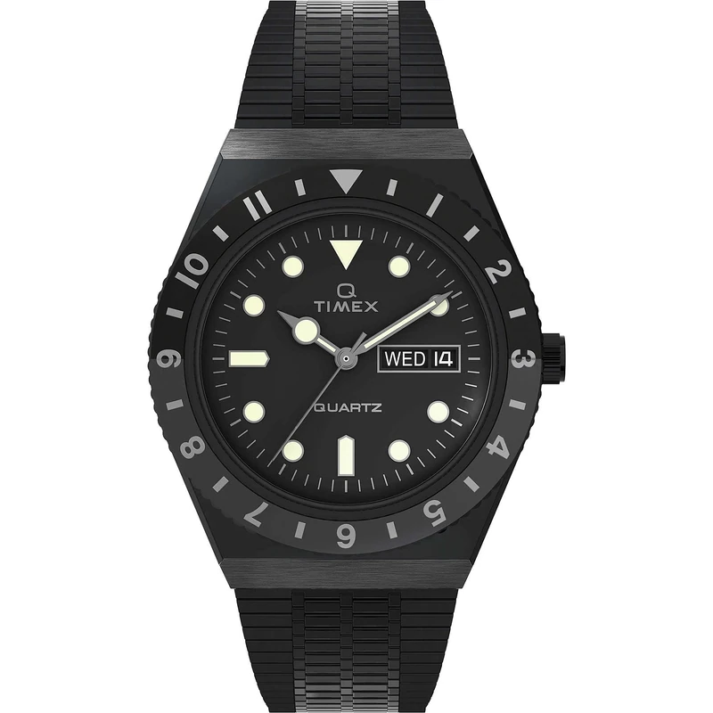 Timex Men's Analogue Watch Q Reissue with Stainless Steel Strap