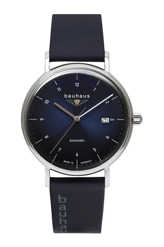 Bauhaus Classic Mens Analogue Automatic Watch with Leather Bracelet 2152-3