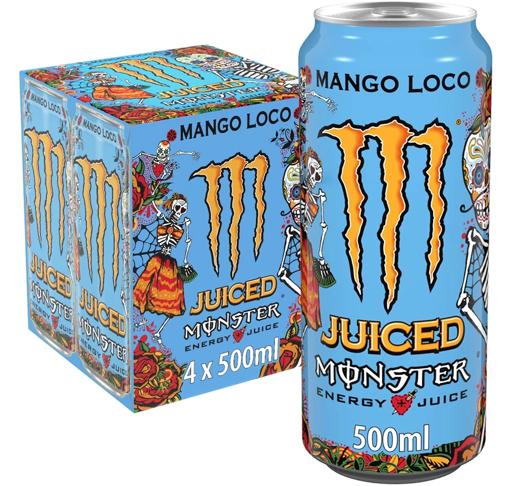 Monster Energy Drink Mango Loco 4 x 500 ml