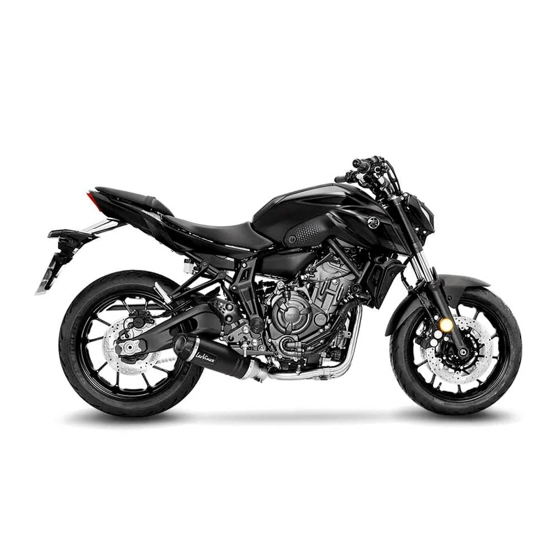 SBK LV ONE EVO BLACK 2/1 YAMAHAMT-07 INOX with catalyst