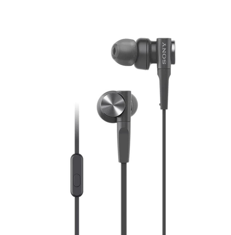 Sony MDR-XB55AP In-Ear Extra Bass Headphones with mic for phone calls - Black