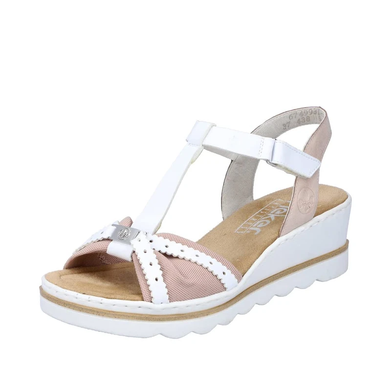 Rieker Women's 67499 Sandal, rosa, 7.5 UK