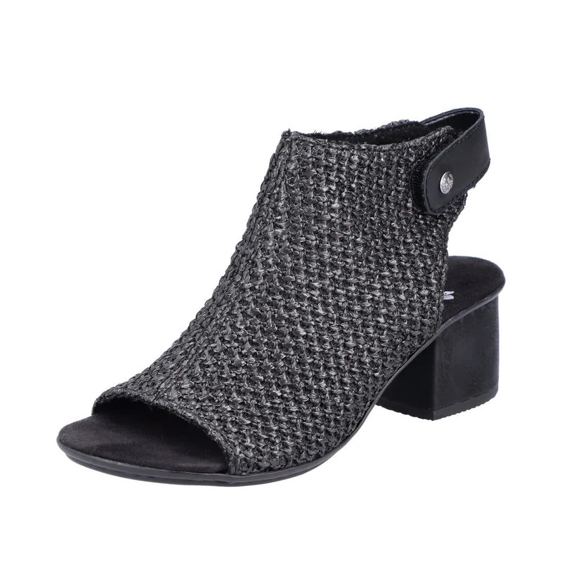 Rieker Women’s 64670 Sandal, Black, 6.5 UK