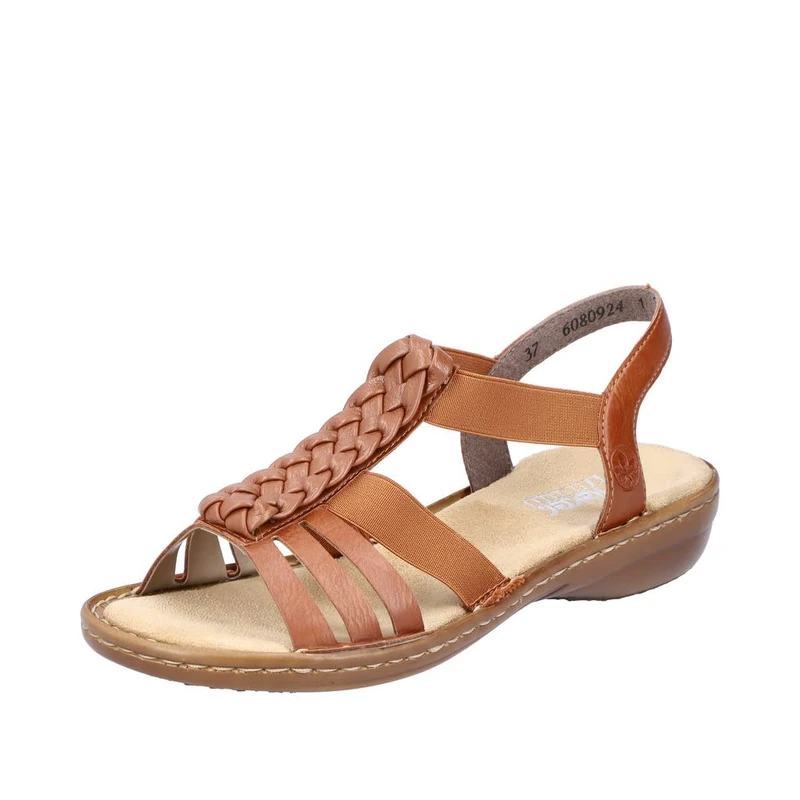 Rieker 60809, Sandal, Braun,