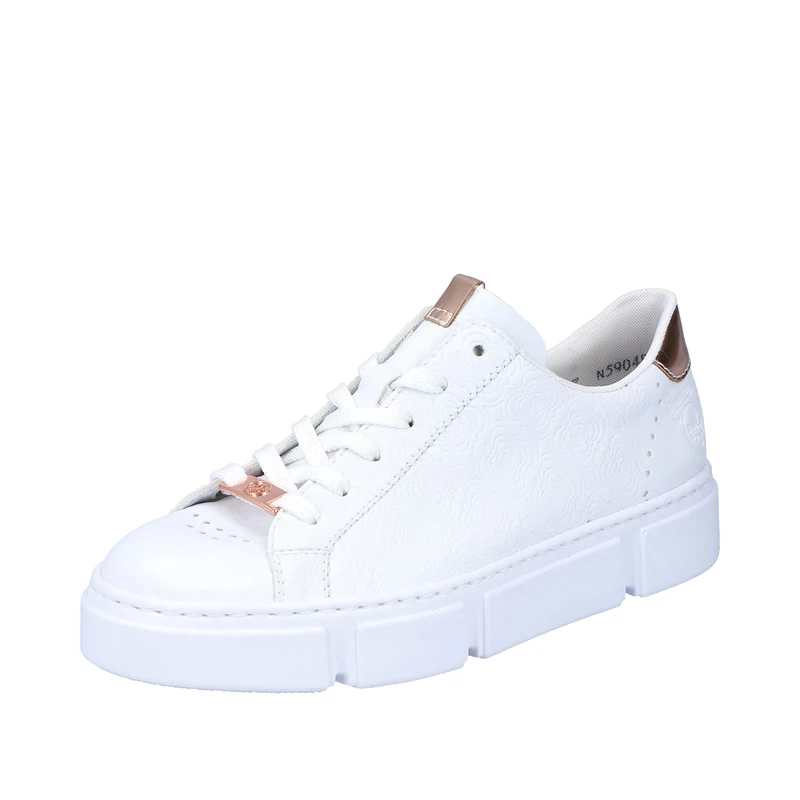 Rieker N5904, Sneaker, weiß,