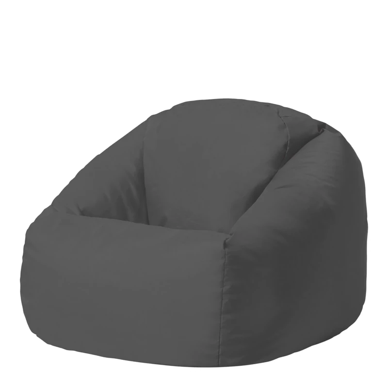 Bean Bag Bazaar Hi-Rest Kids Bean Bag Chair, Dark Grey, Indoor Outdoor Water-Resistant Fabric, Kids Chair with Filling Included, Garden, Outdoor Seating, Playroom, Bedroom