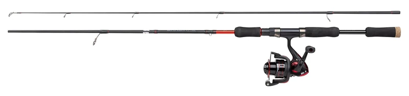 Abu Garcia Cardinal X Spinning Combo | Spinning Rod & Reel Set for Predator Fishing Anglers | Lure Fish Setup for Pike, Perch, Zander, Trout | Graphite Reel & Carbon Rod | Black Red | 1.83m 5-25g