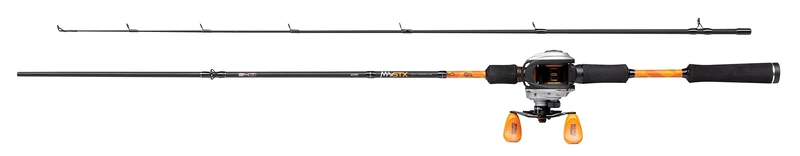 Abu Garcia MAX STX Casting Rod and Bait Cast Reel Combo - Baitcasting Setup for Predator Fishing - Pike, Perch, Zander, grey/orange,1.98 m |15-60 g - Image 1