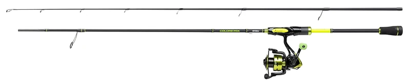 Mitchell Colors MX Spinning Combo, Fishing Rod and Reel Combo, Spinning Combos, Predator Fishing,Pike/Perch/Zander, Unisex, Neon, 1.98m | 2-10g