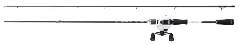 Mitchell Colors MX Casting Combo | Baitcast Rod & Reel Set for Predator Fishing Anglers | Fast Action Carbon Rod with EVA Handle | 4+1 Ball Bearings | Pike, Perch & Zander | Neon | 1.98m 7-35g