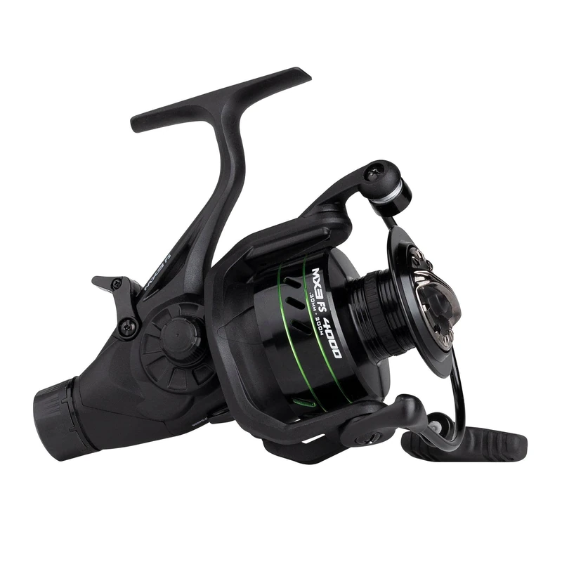 Mitchell MX3 FS Reel, Fishing Reel, Spinning Reels, Allround Fishing, Quality Freespool Baitrunner Style Carp Reel including Spare Spool, Unisex, Black, 2500