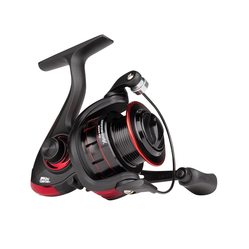 Abu Garcia Cardinal X Spinning Reel; Predator Lure Fishing In Freshwater, Perfect for Anglers Targeting Trout, Perch, Pike and Salmon, Unisex, Black/Red, 3000 Size