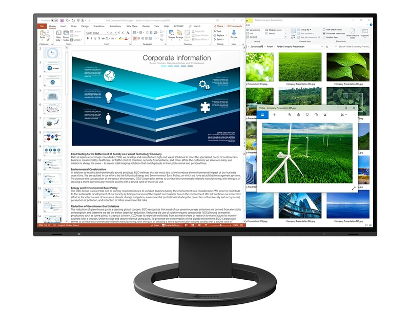 Eizo FlexScan EV2485-BK LED display 61.2 cm (24.1") 1920 x 1200 pixels WUXGA Black