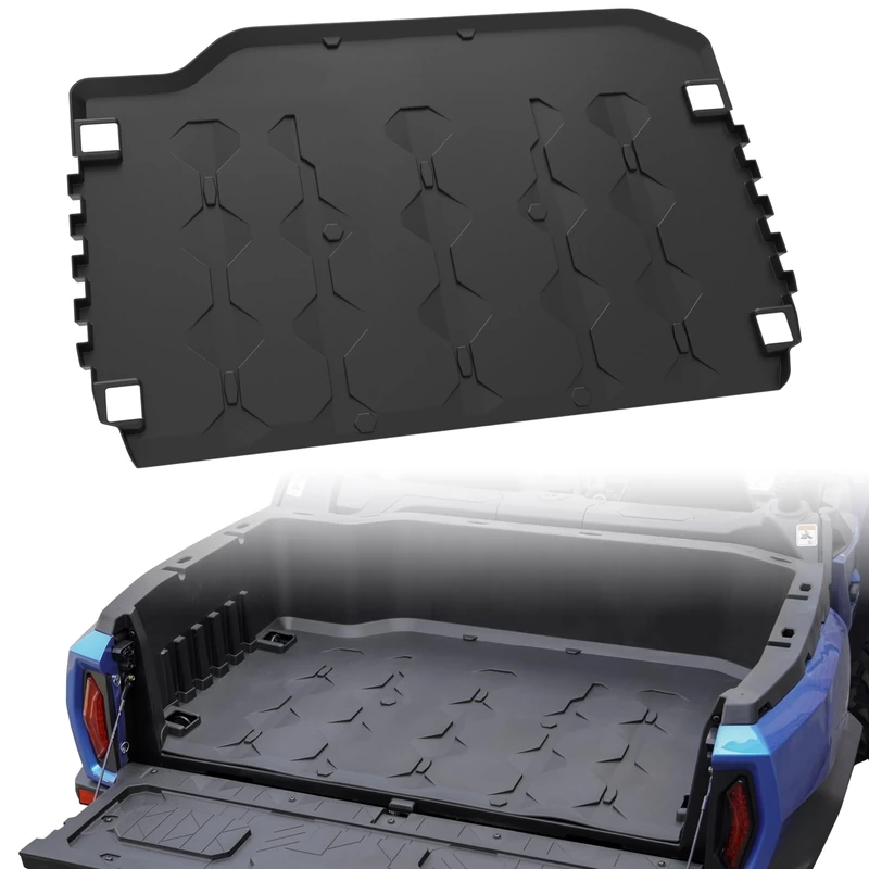 TPE Cargo Bed Mat Liner for Can-Am Commander, LDETXY Rubber Rear Cargo Bed Mat All Weather Protector Slush Liner for Can-Am Commander Max 2021 Accessories